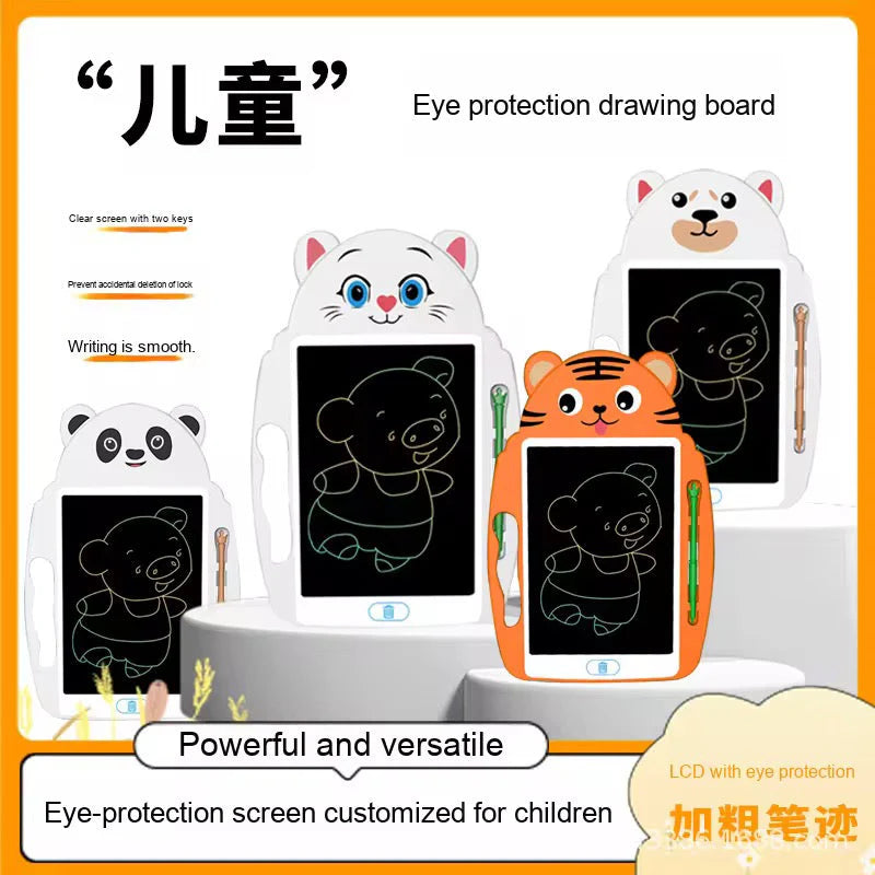 Cute Animal Design (Panda) 9-Inch LCD Writing Tablet Multicolor Screen
