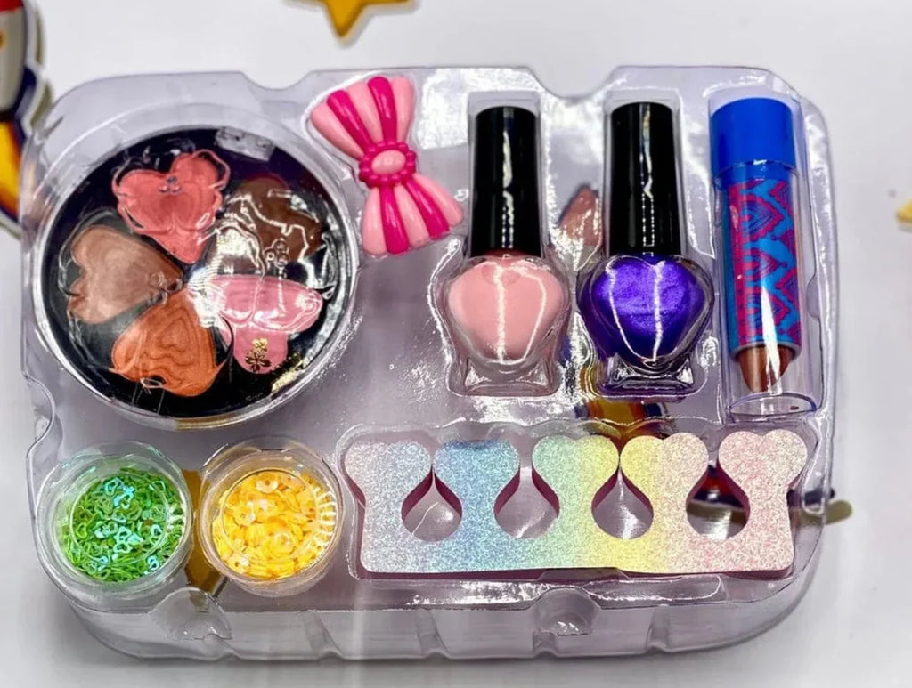 Girls Real Makeup Kit –  Cosmetic Toy Set for Kids