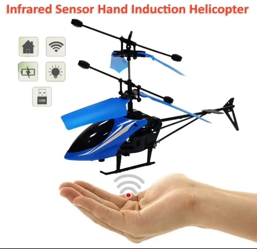 Hand Sensor Flying Helicopter with USB Charging Cable – Rechargeable