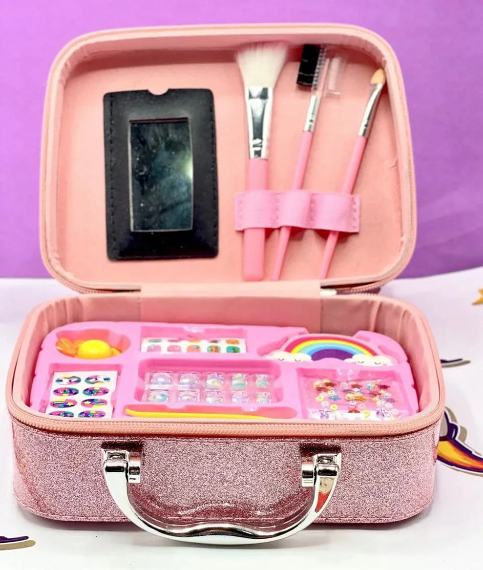 Girls Real Makeup Kit –  Cosmetic Toy Set for Kids