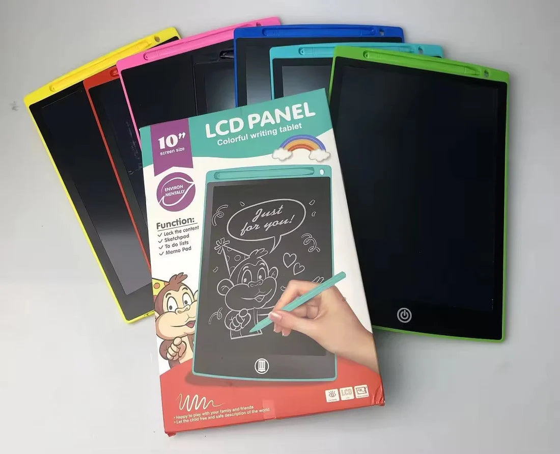 10-Inch LCD Writing Tablet – Colorful Screen Drawing Pad for Kids