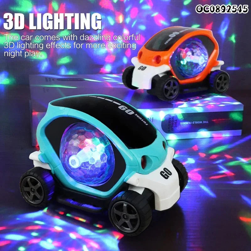 Future 09 Toy Car, 360-degree rotating action,  lights & Music